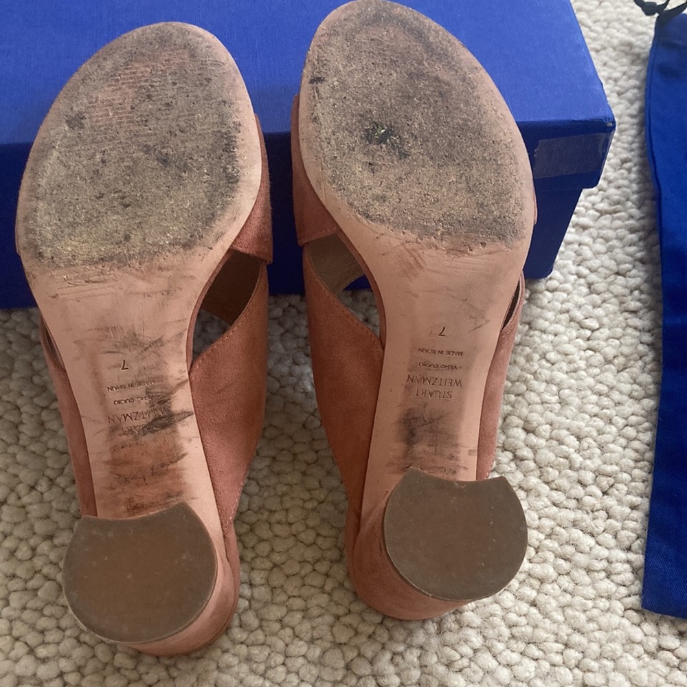 Stuart Weitzman Suede Heel - Picture 7 of 8